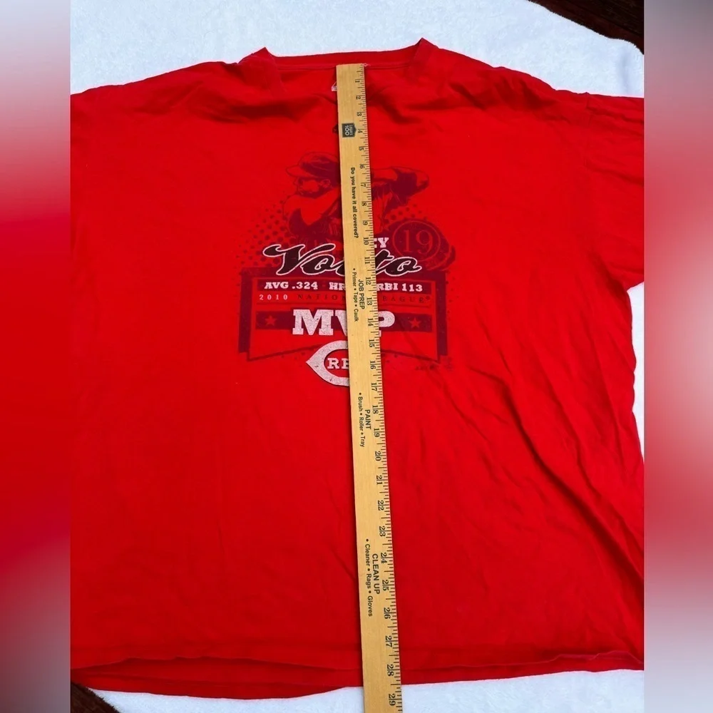 Cincinnati Reds Joey Votto men’s red 2XL graphic t shirt national league mvp